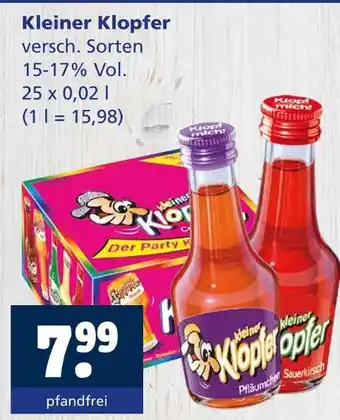 Getränkewelt Kleiner klopfer Angebot