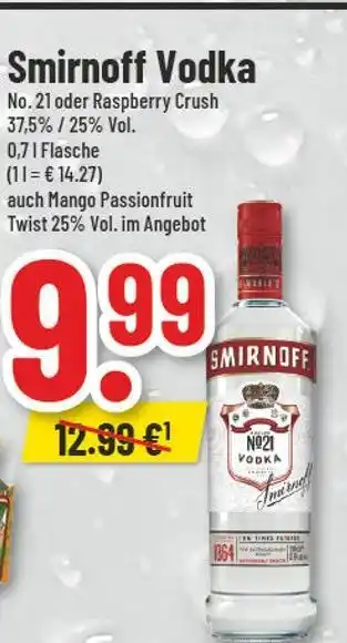 trinkgut Smirnoff no. 21 Angebot