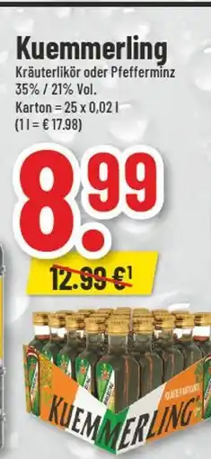 trinkgut Kuemmerling kräuterlikör oder pfefferminz Angebot