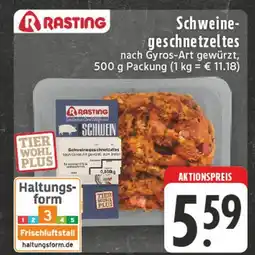 Edeka Rasting schweinegeschnetzeltes Angebot