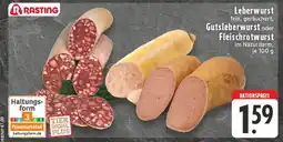 Edeka Rasting leberwurst Angebot