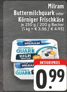 Edeka Milram buttermilchquark Angebot