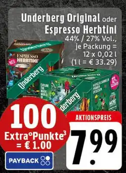 Edeka Underberg original Angebot