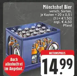 Edeka Mönchshof bier Angebot