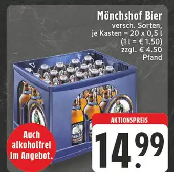 Edeka Mönchshof bier Angebot