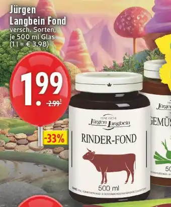 Edeka Jürgen langbein fond Angebot
