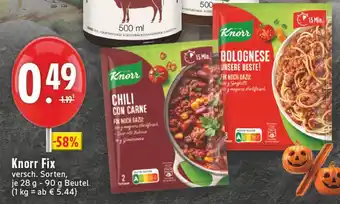 Edeka Knorr chili con carne Angebot