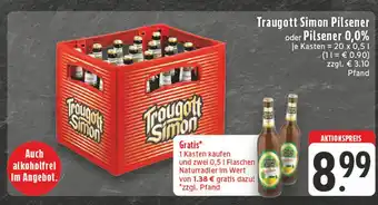 Edeka Traugott simon pilsener oder pilsener 0,0% Angebot