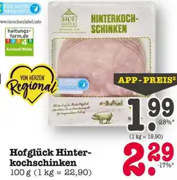 E-Center Hofglück hinterkochschinken Angebot