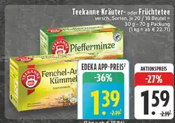 Edeka Teekanne fenchel-anis-kümmel Angebot