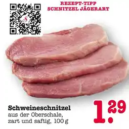E-Center Schweineschnitzel Angebot