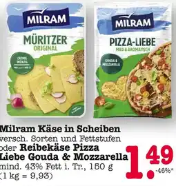 E-Center Milram käse in scheiben Angebot
