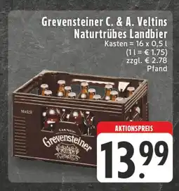 Edeka Grevensteiner c. & a. veltins naturtrübes landbier Angebot