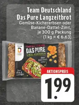 Edeka Team deutschland das pure langzeitbrot gemüse-kichererbsen Angebot