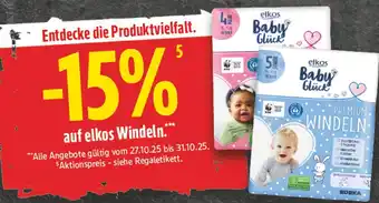 Edeka Elkos baby glück premium windeln Angebot