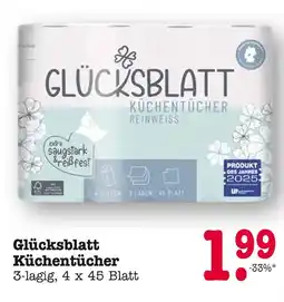 E-Center Glücksblatt küchentücher Angebot
