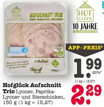 E-Center Hofglück aufschnitt trio lyoner Angebot