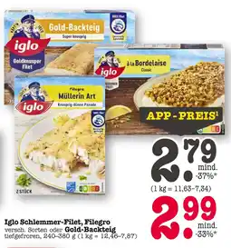 E-Center Iglo gold-backteig Angebot