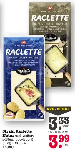 E-Center Strähl raclette natur Angebot