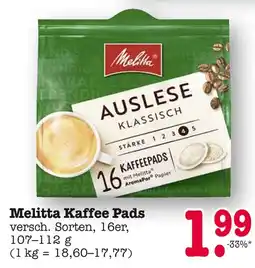 E-Center Melitta kaffee pads Angebot