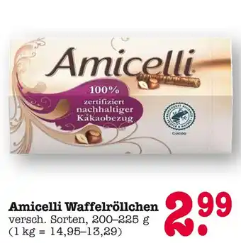 E-Center Amicelli waffelröllchen Angebot