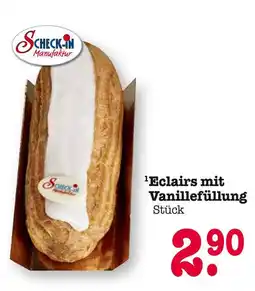 E-Center Scheck-in manufaktur eclairs mit vanillefüllung Angebot