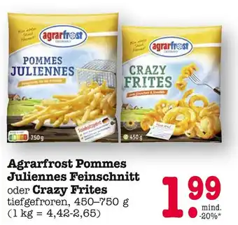 E-Center Agrarfrost pommes juliennes feinschnitt Angebot