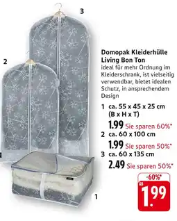 E-Center Domopak kleiderhülle living bon ton Angebot