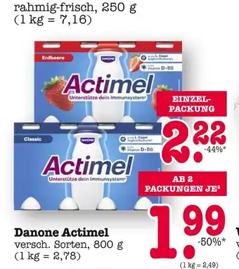 E-Center Danone actimel Angebot