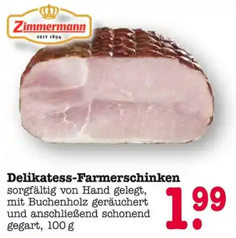 E-Center Zimmermann delikatess-farmerschinken Angebot