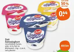tegut Zott sahnejoghurt himbeere Angebot