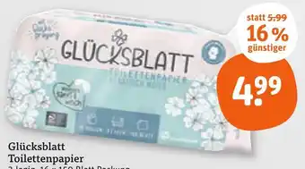 tegut Glücksblatt toilettenpapier Angebot