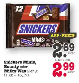 E-Center Snickers snickers minis Angebot