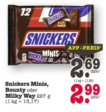 E-Center Snickers snickers minis Angebot