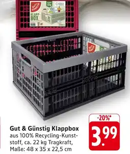 E-Center Gut & günstig klappbox Angebot