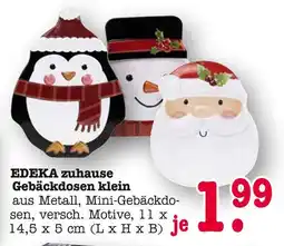 E-Center Edeka zuhause gebäckdosen klein Angebot