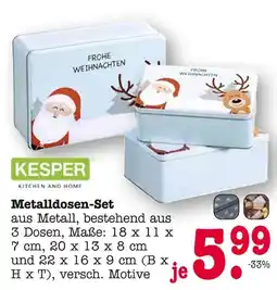 E-Center Kesper metallosen-set Angebot