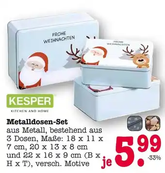 E-Center Kesper metallosen-set Angebot
