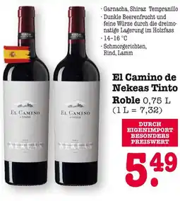E-Center El camino de nekeas tinto roble Angebot