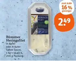 tegut Büsumer heringsfilet in apfel-sahne sauce Angebot