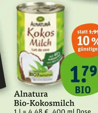 tegut Alnatura bio-kokosmilch Angebot