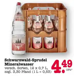E-Center Schwarzwald-sprudel mineralwasser Angebot