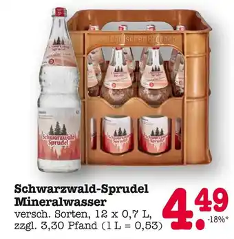 E-Center Schwarzwald-sprudel mineralwasser Angebot