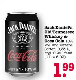 E-Center Jack daniel's old tennessee whiskey & coca cola Angebot