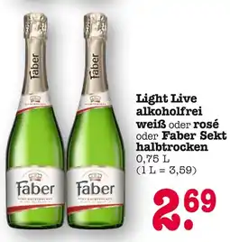 E-Center Faber light live alkoholfrei weiß Angebot