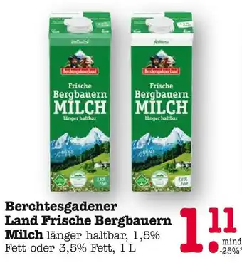E-Center Berchtesgadener land frische bergbauern milch Angebot