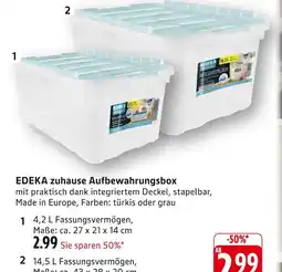 E-Center Edeka zuhause aufbewahrungsbox Angebot