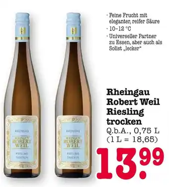 E-Center Robert weil rheingau riesling trocken Angebot