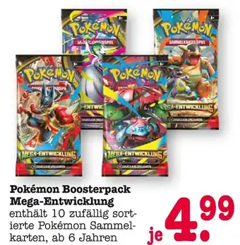 E-Center Pokémon boosterpack mega-entwicklung Angebot