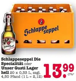 E-Center Schlappeseppel die spezialität Angebot